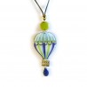CIONDOLO MONGOLFIERA BLU E VERDE