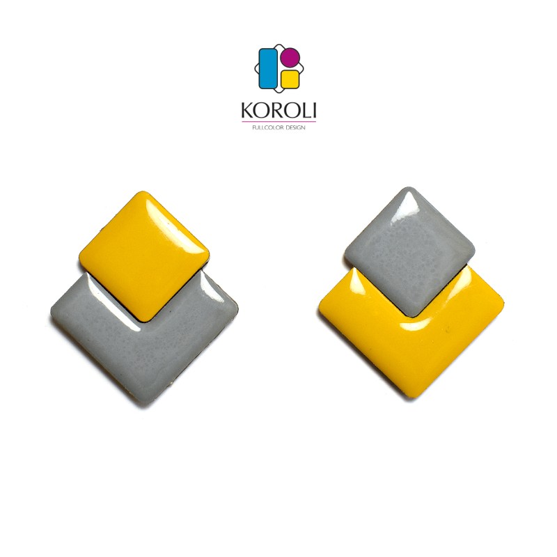 ORECCHINI MARTE nero-sabbia