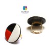 anello TUILE TONDO rosso-nero-bianco