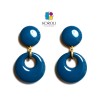 ORECCHINI HOLE - blu Prussia
