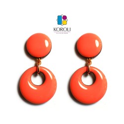 ORECCHINI HOLE - geranio