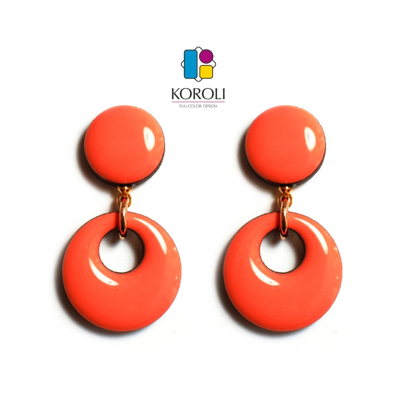 ORECCHINI HOLE - geranio