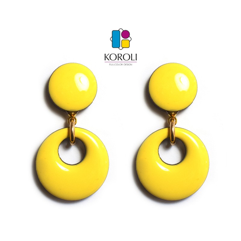 ORECCHINI HOLE - giallo