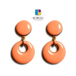 ORECCHINI HOLE - Salmone