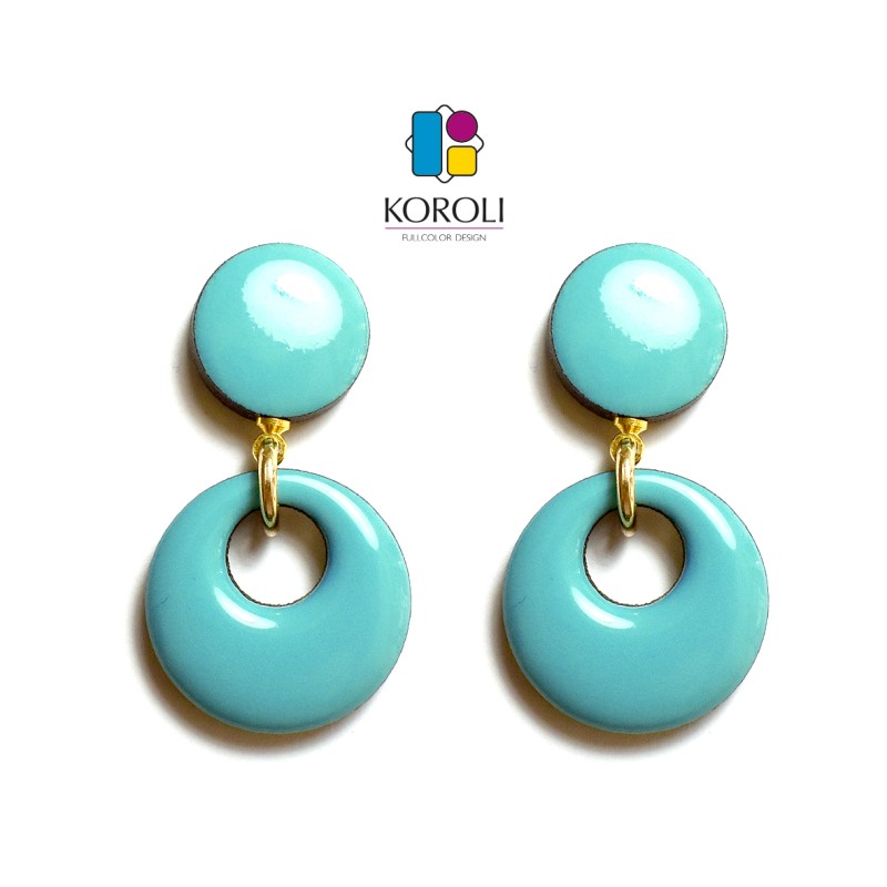 ORECCHINI HOLE - TURCHESE