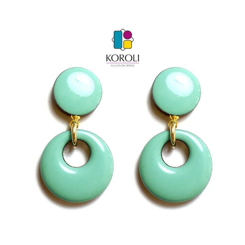 copy of ORECCHINI HOLE - Verde acqua