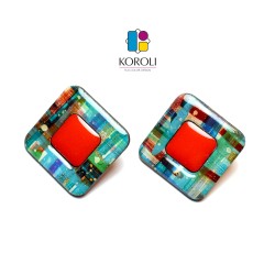 ORECCHINI CARRÈ - Fantasia AMALFI