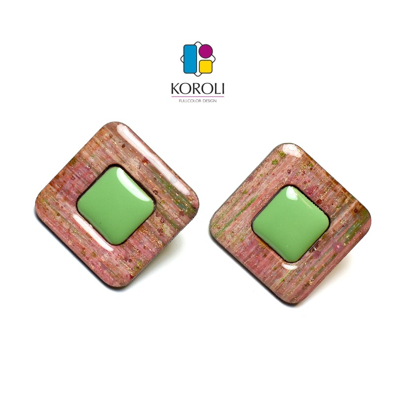 ORECCHINI CARRÈ - Fantasia PRIMAVERA