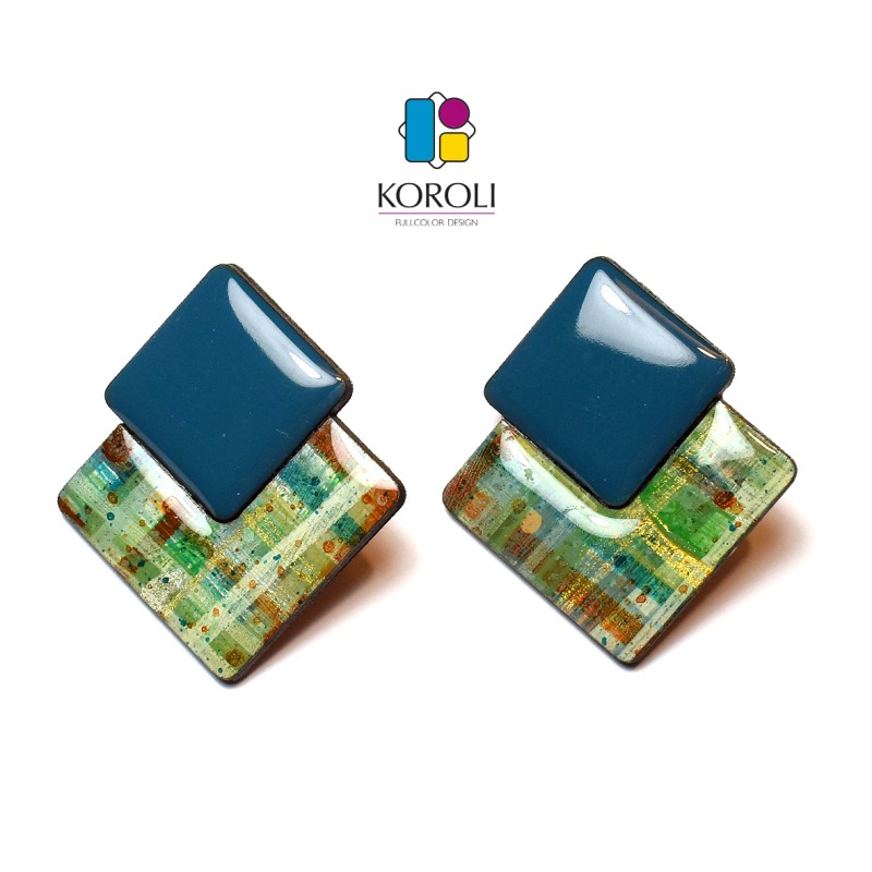 ORECCHINI MARTE - Fantasia AUTUNNO BLU