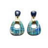 ORECCHINO AURORA - Fantasia GAUGUIN BLU